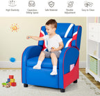 HONEY JOY Kids Recliner, Youth Gaming Reclining Chair w/Side Pocket, Ergonomic Headrest & Footrest, Upholstered Leather Lounge Chair for Boys Girls, Manual Adjustable Single Sofa Chair for Living Room