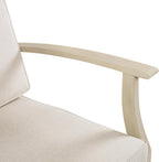 Christopher Knight Home Perla Acacia Wood Lounge Chair Outdoor Set of 2 with Removable Cushion, Wooden Patio Accent Chair, Patio Garden Comfy Reading Chair, Sand/Beige