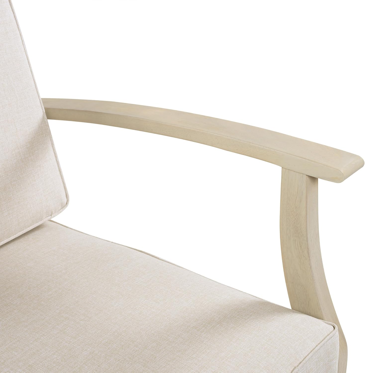 Christopher Knight Home Perla Acacia Wood Lounge Chair Outdoor Set of 2 with Removable Cushion, Wooden Patio Accent Chair, Patio Garden Comfy Reading Chair, Sand/Beige