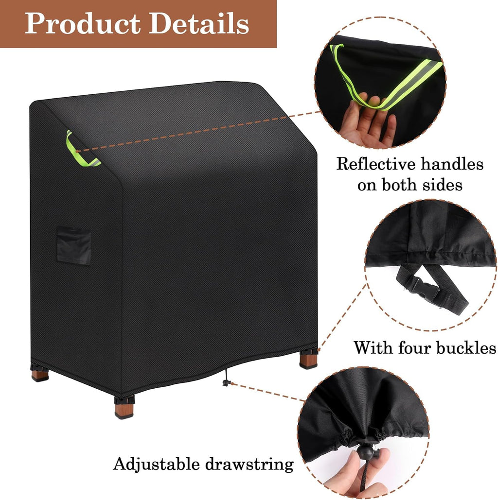 Klmnop Outdoor Garden Potting Bench Table Cover, Waterproof & Windproof Cover for Garden Potting Table, Cabinet & Planting Workstation, UV Resistant(47"W x 20"D x 47"H)