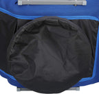 360 Degree Swivel Gaming Chair Foldable Floor Sofa Chair for TV Reading Playing Video Games with Lumbar Support, Armrest Handles, Adjustable Backrest, Blue & Beige