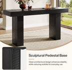 Tribesigns 70.9" Extra Long Bar Table, Rectangular Counter Height Pub Table, Modern Farmhouse Bar Height Table Home Bar Units for Kitchen Island, Bistro, Black