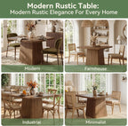 Solid Wood Dining Table with Pedestal Base, 39" Farmhouse Square Rustic Kitchen Table, Accent Modern Kitchen & Dining Room Furniture for Small Spaces, Apartment, Restaurant