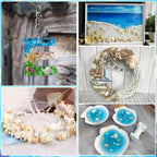 1200 PCS Tiny Seashells & 21 Starfish Mixed 18 Kinds Bulk Beach Small Shells for Home Decor, Beach Theme Party Decor, Fish Tank Aquarium, Sea Shells for Crafting Vase Filler, Beach Candle