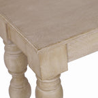 Casartis Living James French Country Side Table with Drawer (Rustic White)