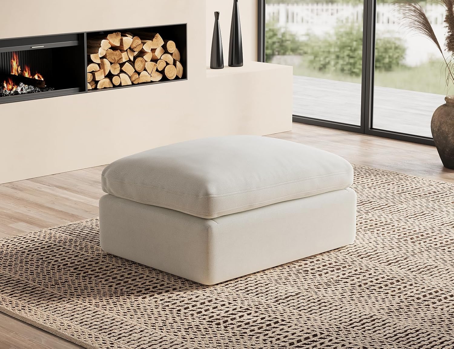 ohllob Ottoman for Cloud Sectional Couches Living Room, Modular, Boneless