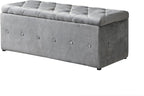 Ottoman Set of 3, 39'' Hinged Tufted Storage Ottoman Bench with Cushion, 2pcs Small Dorm Stools Couch Side Foot Rest