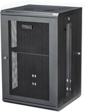 StarTech 4-Post 18U Wall Mount Network Cabinet w/ 1U Shelf, 19" Wall-Mounted Server Rack Kit for IT / Data Computer Equipment, Ships Fully Assembled