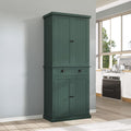 ARTPOWER 72" Tall Kitchen Pantry Storage Cabinet with Drawer and Adjustable Shelves, Pantry Cabinet for Kitchen, Bathroom or Hallway, Green