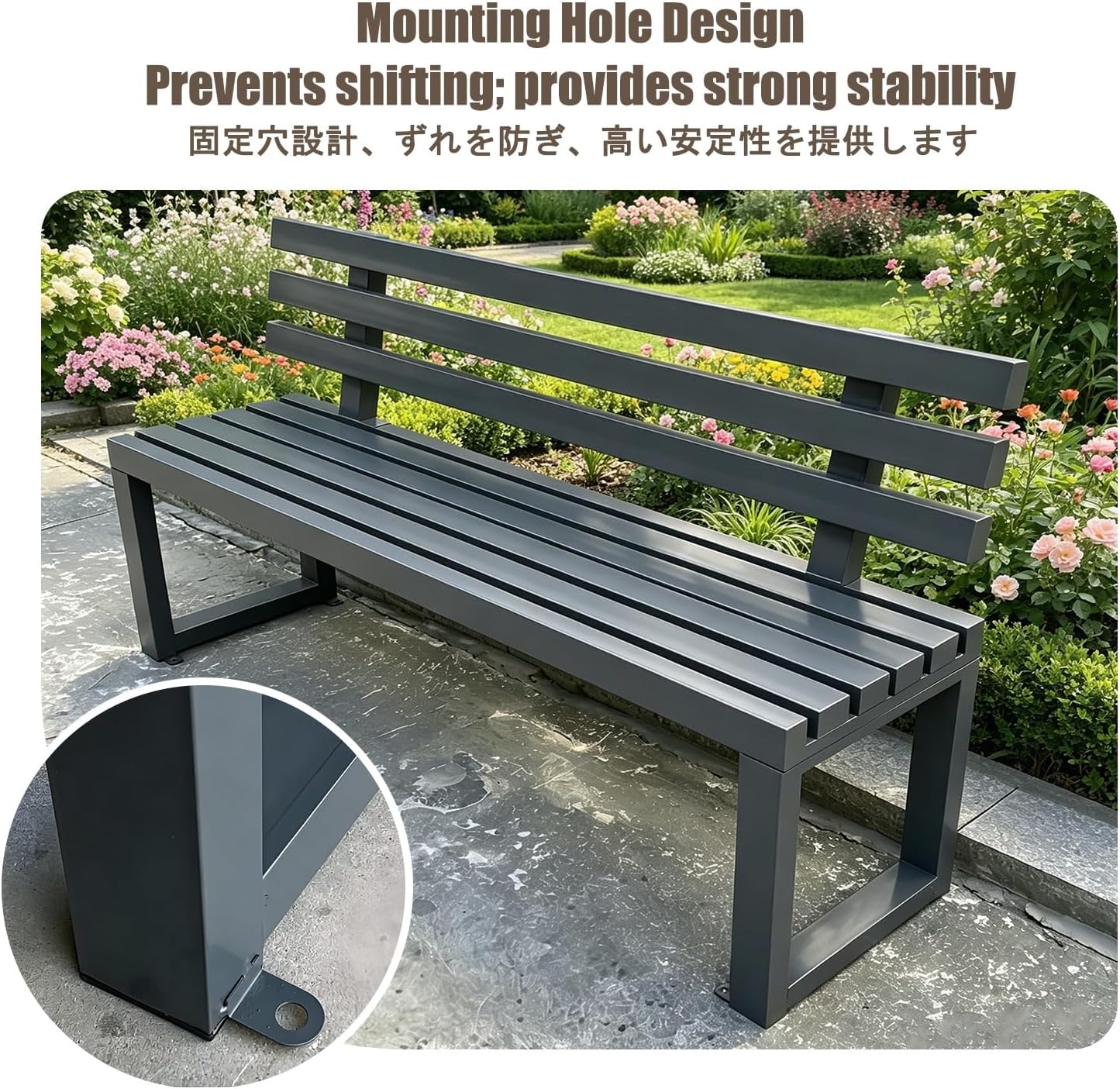 Garden Benches for Outdoors, Patio Benches for Outdoors, Accommodates 2–3 People; Weather-Resistant and Windproof; Suitable for Parks, Courtyards, and Porches.(Pink,100 * 40 * 80CM)