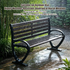 Patio Benches for Outdoors, Front Porch Benches Outdoor, Easy to Assemble, Suitable for Decorating Outdoor Paths, Courtyards, Lawns, Entrances, and Patios.(Yellow,120 * 33 * 77CM)