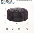 Hobestluk Bean Bag Chairs Beanbag Chair with Filler Adult Bean Bags with Fluffy & Machine Washable Cover, Giant Bean Bag Chairs for Aduts (Dark Grey, 4FT-44" x 44" x 24")