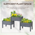 Ergonomic Three-Tier Raised Garden Bed for Vegetables and Herbs