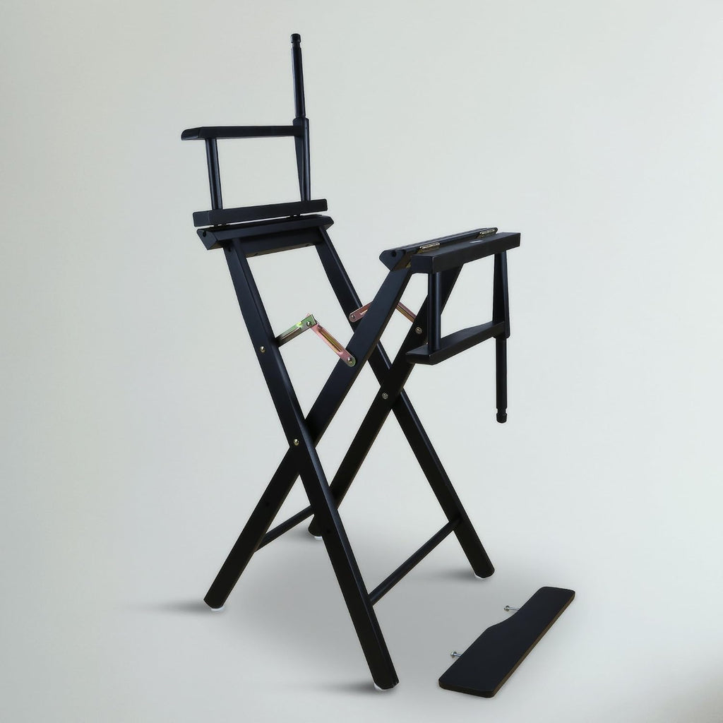 Casual Home 230-02/021-72 30" Black Frame-Lime Green Canvas Director Chair Bar Height, BlackFrame