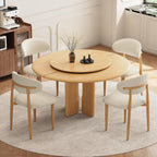 Dining Chairs Set of 4, Modern Fabric Upholstered Dining Room Chair MetalKitchen Chairs, Farmhouse Dinner Chair for Kitchen Dining Room, Beige