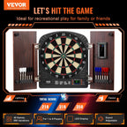 VEVOR Dart Board Cabinet Set, Multiple Styles Ready-to-Play Bundle Official Size, Steel Tip Dart Hideaway Cabinet, Features Easy Assembly, Complete with All Accessories, Perfect for Cricket Games