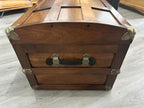 Steamer Trunk Hope Chest for Blankets, Amish Hand-Crafted in USA Maple, 36" Large Blanket Storage Trunks Bedroom Trunk or Blanket Trunk w/Cedar Tray & Brass Lock
