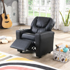 Recliner Chair Black PVC