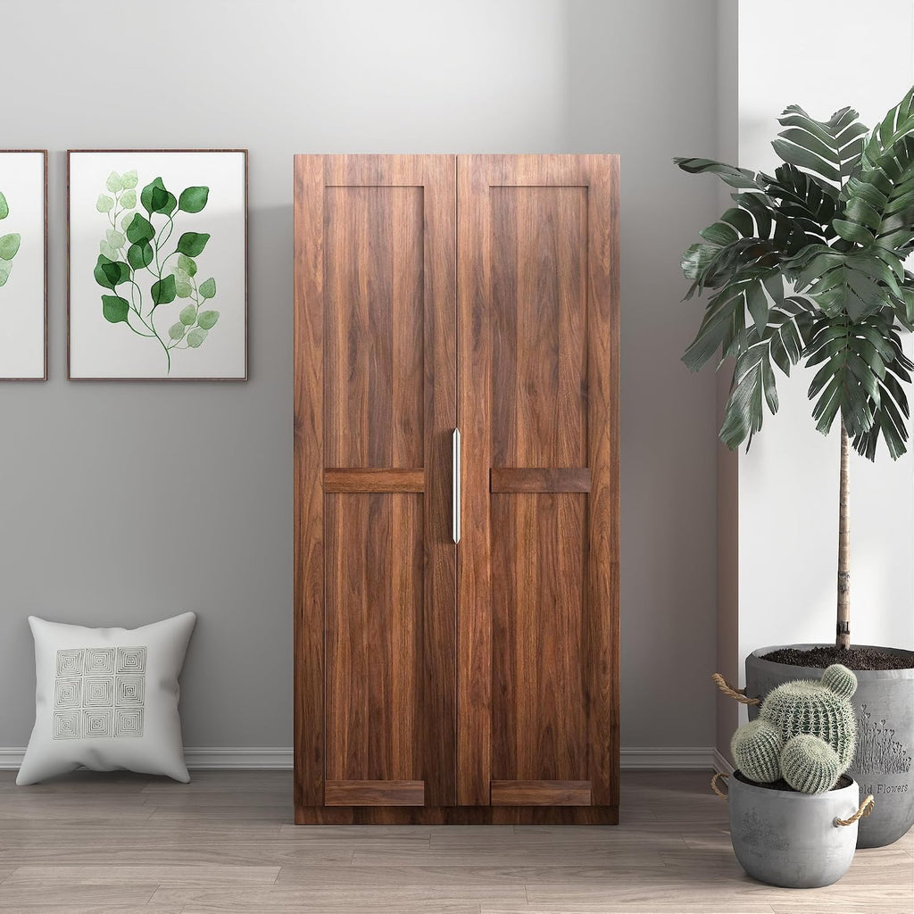 62.99" Kitchen Pantry Cabinet, Freestanding Buffet Sideboard with Doors and Adjustable Shelves, Modern Storage Cabinet for Kitchen, Living, and Dining Room, Walnut