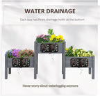 Ergonomic Three-Tier Raised Garden Bed for Vegetables and Herbs