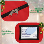 Christmas Tree Storage Bag 7.5 FT - Large Christmas Tree Storage, Heavy Duty 600D Oxford Fabric with Dual Zippers Wide Opening, Waterproof Material, Red