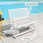 Acacia Wood Outdoor Garden Bench