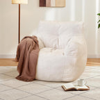 Cvortll Bean Bag Chairs for Adults Kids, Bean Bag Chair with Filler, Fluffy Lazy Sofa, Comfy Cozy BeanBag Chair with Memory Foam for Small Spaces, Bedroom, Living Room, Dorm