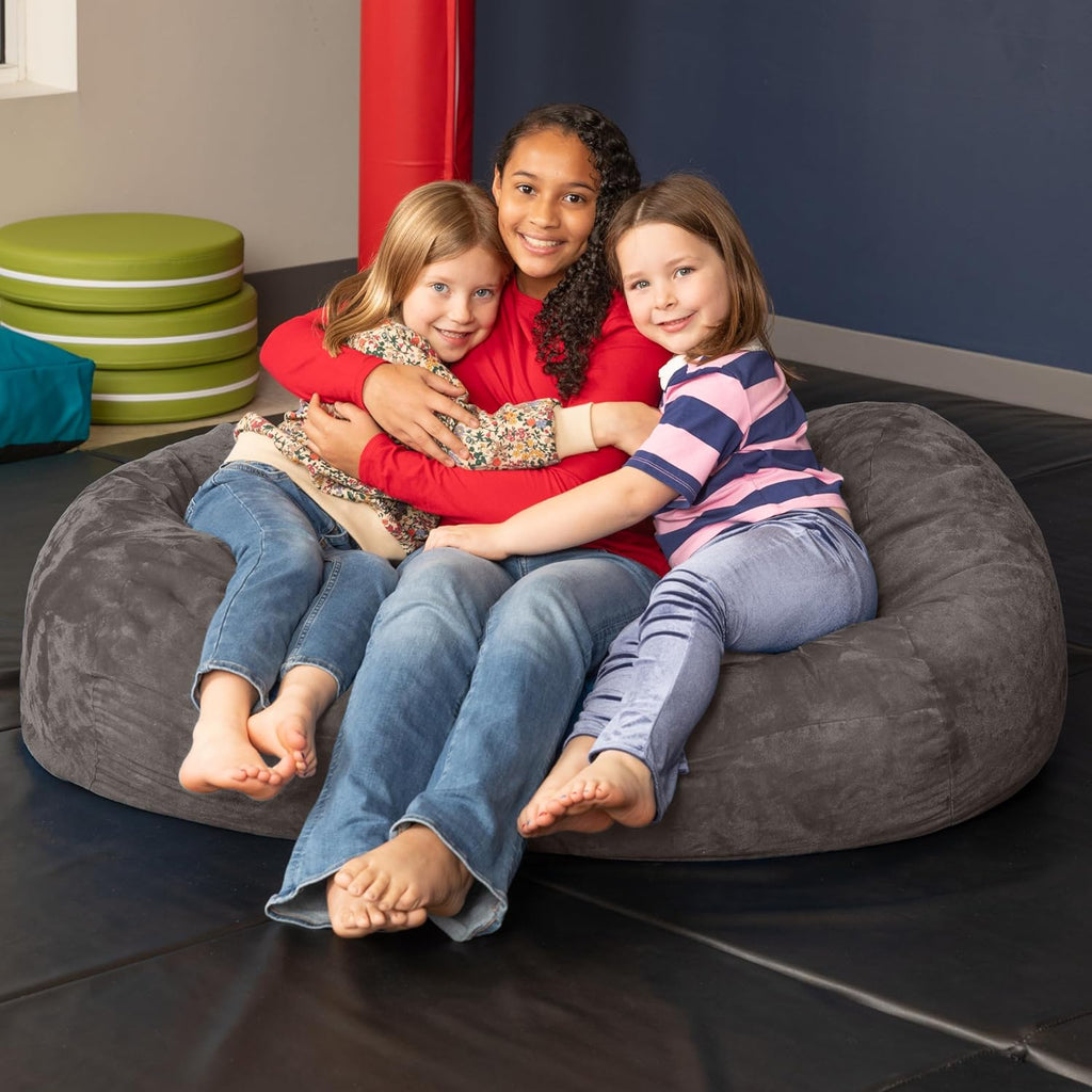 Jaxx Sofa Saxx 4-Foot Bean Bag Lounger, Charcoal