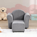 Chair, Upholstered Couch with Ottoman