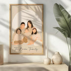 NudoHome Personalized Custom Faceless Portrait – Hand-Drawn Illustration from Your Photo | Gift for Mother’s Day, Father’s Day, Christmas, Birthdays, and Special Occasions, gift
