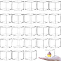 KissYou Acrylic Box Clear Box with Lid Acrylic Square Cube,24 Pack Small Plastic Storage Box Birthday Wedding Graduation Party Decoration