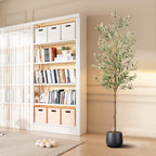Artificial Fake Olive Tree 6FT Tall 1Pack Faux Silk Olive Tree for Home Living Room Office Decor Faux Artificial Plants Indoor Fake Potted Plants with Fruit & Free Moss