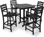 POLYWOOD® La Casa Café Bar Set, Black