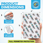 200 Pack Graded Trading Card Shipping Protector by Hobby Armor, 4" x 6" with Rounded Corners, Vibrant Multi-Color Card Protector to Guard Cards from Dings, Premium Cardboard Slab Shipping Supplies