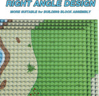 6 Pack Island Base Plates, Ocean Water Beach Baseplate for Grass Oasis, Building Bricks Compatible with All Major Brands(10" x 10")