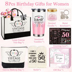 50th Birthday Gifts for Her, Vintage 1976 Happy 50th Birthday Gifts Basket for Women Unique Gift Ideas for 50 Year Old Women Mom, Wife, Sister, Friend, Colleague Funny Bthday Gift Turning 50 Year Old | Vintage 1976