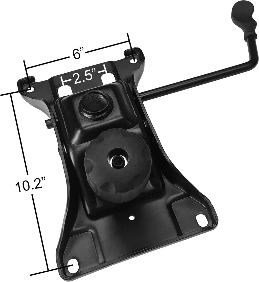 chairpartsonline Heavy Duty Replacement Office Chair Swivel Tilt Control Seat Mechanism w/ 6" x 10.2" Mounting Holes - S2979-HD Black