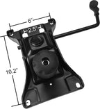chairpartsonline Heavy Duty Replacement Office Chair Swivel Tilt Control Seat Mechanism w/ 6" x 10.2" Mounting Holes - S2979-HD Black