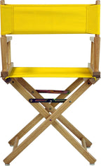 Casual Home 200-00/021-34 Director's Chair 18" - Classic Height Natural Frame/Gold Canvas