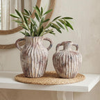 Ceramic Vases Set of 2, Flower Vase Bud Vases Small Vase for Pampas Grass Home Decor Modern Boho Living Room Bathroom Office Coffee Desk Fireplace Centerpieces Gift for Mother, Wife