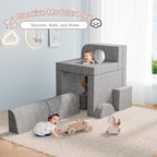 Betterhood 14pcs Modular Kids Play Couch, 1000+DIY Versatile Kids Couch Building Fort, Child Sectional Sofa for Playroom Bedroom, Convertible Foam Sofa for Boys & Girls (Grey)