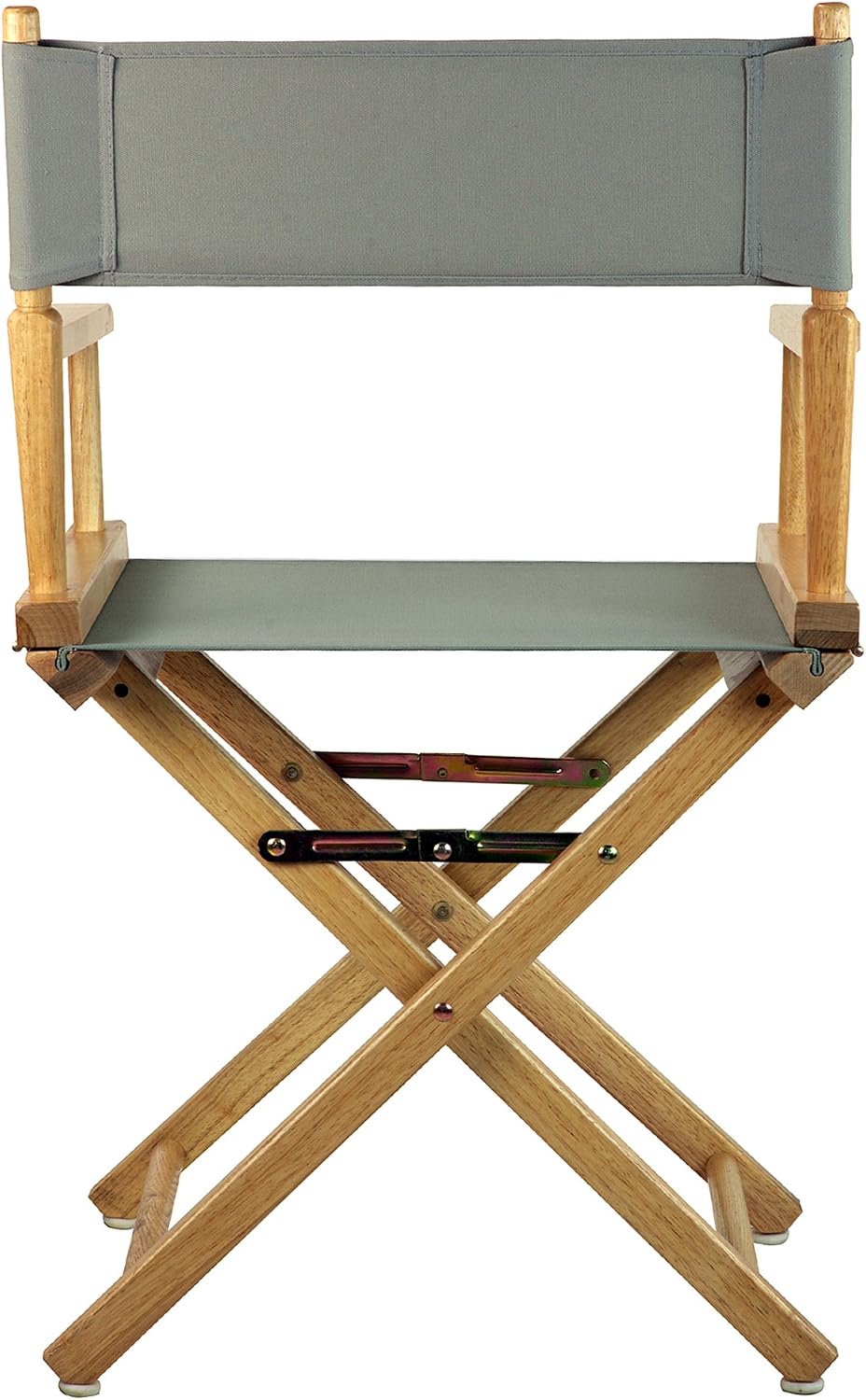 Casual Home 18" Director's Chair Natural Frame with Grey Canvas