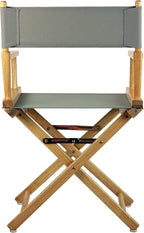 Casual Home 18" Director's Chair Natural Frame with Grey Canvas