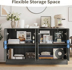 Anystyle 53" Dark Grey Buffet Cabinet with Storage