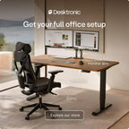 Desktronic HomePro Standing Desk 70x30 — Made in Europe, Ergonomic Sit Stand Home Office Desk, Electric Height Adjustable, Dual Motor, USB & USB-C Charging, Wobble-Free, Touchscreen, 3 Memory Presets