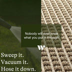WaterHog Squares Front Door Mat Indoor Outdoor Entrance, Absorbent All-Weather Doormat with Non-Slip Rubber Backing, Dirt & Moisture Trapper, Low Profile, Easy Clean, Made in USA, 23"x35.5" Camel