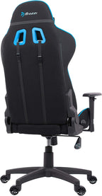 Arozzi - Forte Mesh Fabric Ergonomic Computer Gaming/Office Chair with Recliner, Swivel, Tilt, Rocker, Adjustable Height and Adjustable Lumbar and Neck Support Pillows - Black - Blue Accents