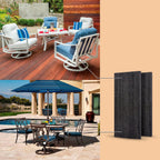 Anwenk 8Pack Patio Rocking Chair Spring Plate Replacement Part Fiberglass Spring Plates Swivel Rocker Chair Lawn Furniture Repair Replacement for Universal Outdoor Patio Furniture, 2.5" x 5"x0.25”