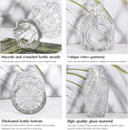 Set of 12 Glass Bud Vase Set, Small Vintage Clear Flower Vase Centerpieces for Table Bulk Cute Rustic Style Mini Vase for Home Decor Wedding Baby Shower Birthday Party