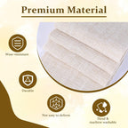 2 Pieces Wreath Sash for Front Door Natural Burlap Sash Wreath Accessories for Wedding Party Holiday Christmas Halloween Yard Outdoor Decoration